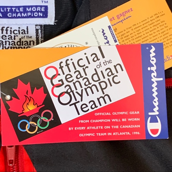 Vintage Champion Atlanta 1996 Canadian Olympic Team Jacket XL NWT - Picture 4 of 12
